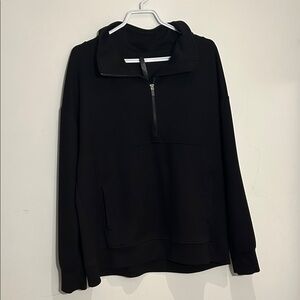 Gaiam Black Half-Zip Sweater